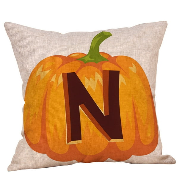 Home Halloween Waist NEW Cover Pumpkin Pillow Decor Sofa Fall Case Throw Cushion